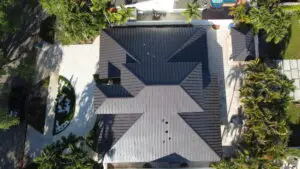 Metal roof installation in Miami Lakes