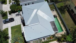 Coastal Gray Metal Roof in Miami Lakes