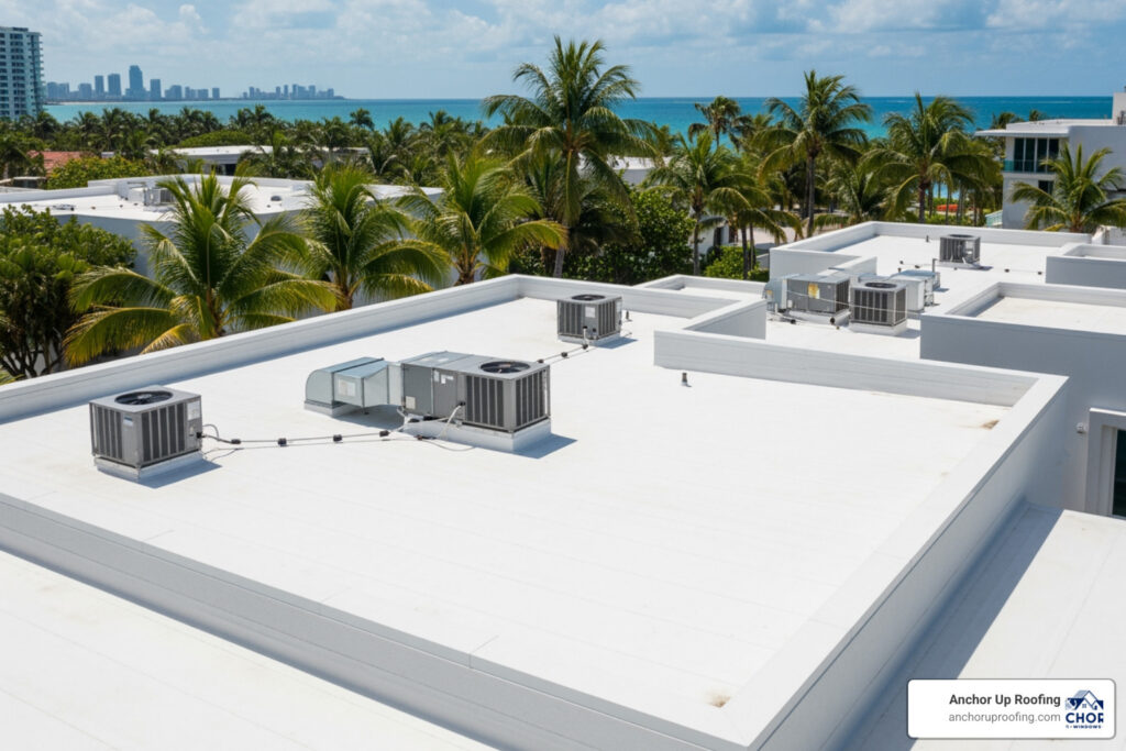Residential flat roofing Miami