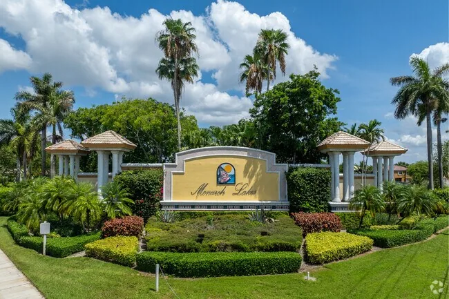 Monarch Lakes community entrance in Miramar FL
