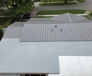 Coastal Gray with Flat Roof in Miami Springs